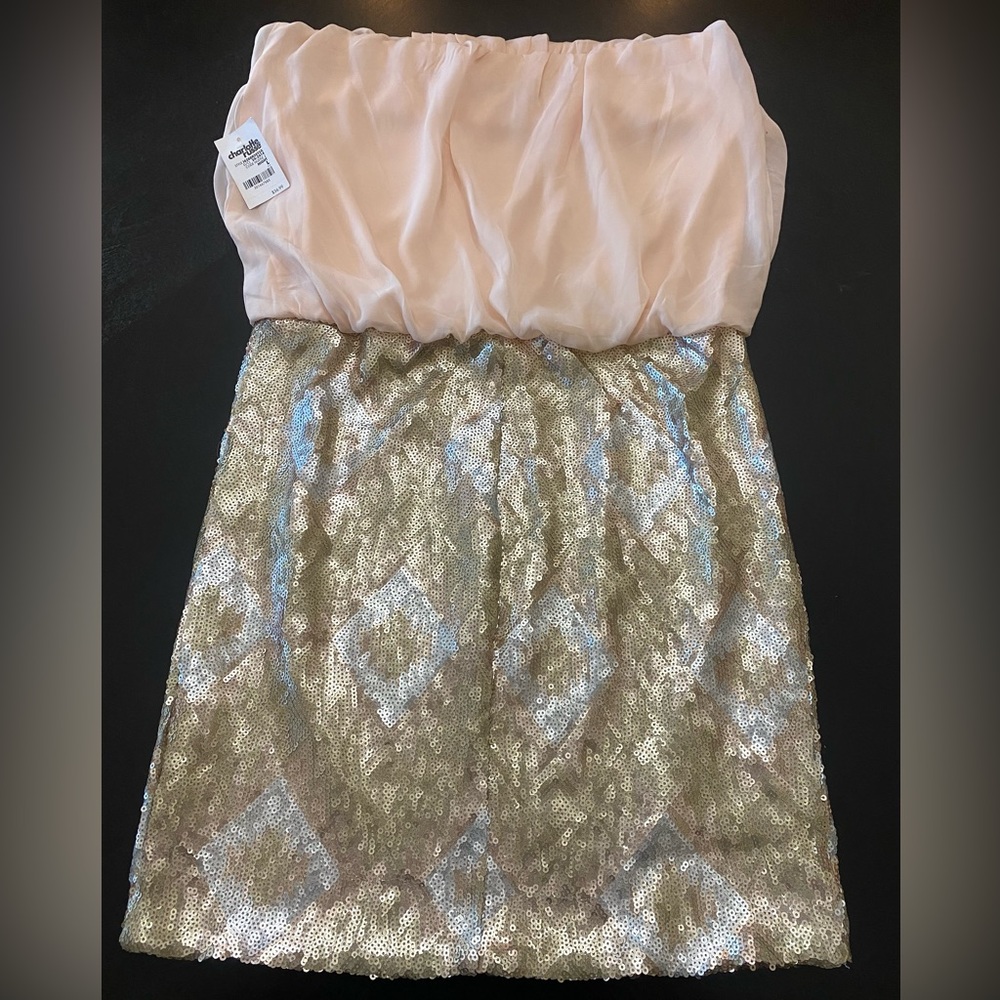 Charlotte Russe crop top sequin dress Size L